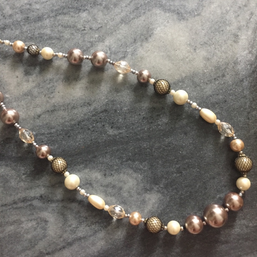 Long beaded necklace